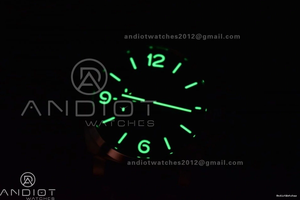 on  PAM732 Strap Green 1:1 P OnTrend Dial Leather Brown Dark Best 999 TTF Edition 0210